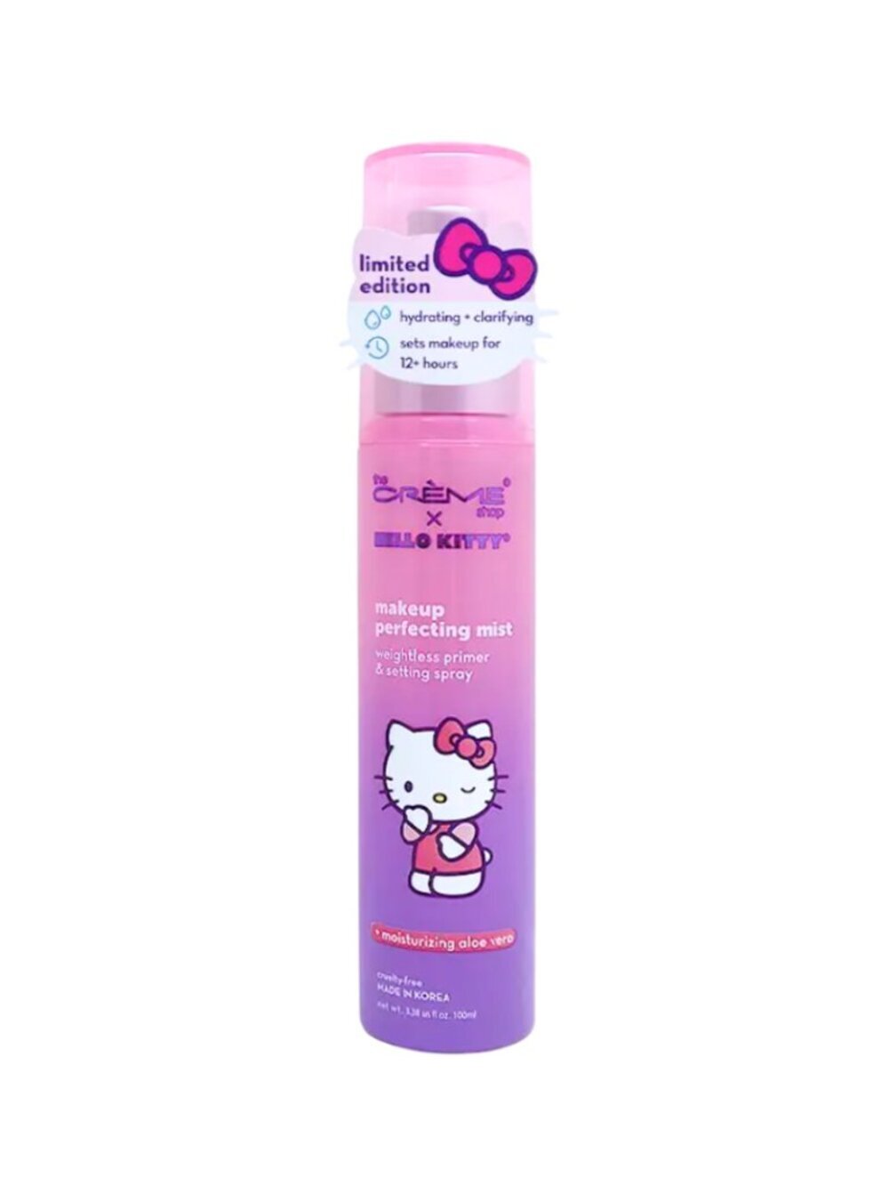 The Crème Shop x Hello Kitty Makeup Setting Spray – Hydrating Face Mist K-Beauty